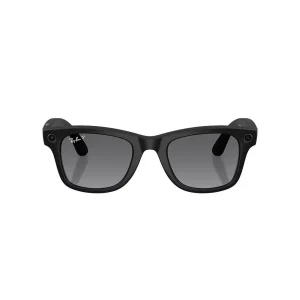 Ray-Ban Wayfarer Black Polar Gradient Graphite Meta Sunglasses
