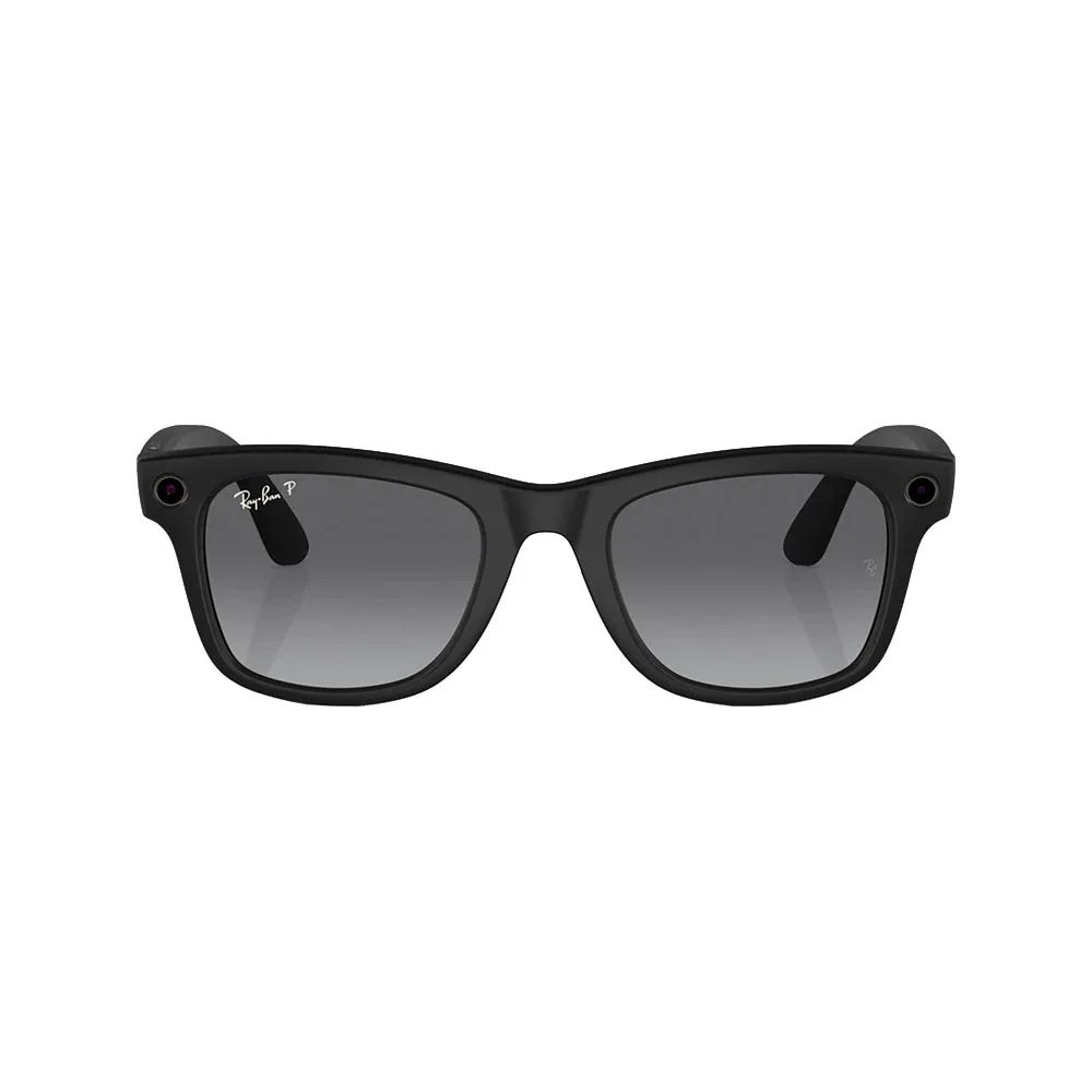 Rayban Black & Graphite Wayfarer Meta Sunglasses - Image 2