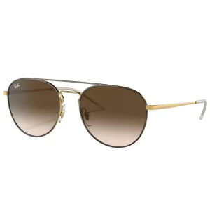 Rayban Brown & Gold Metal Arista Woman Sunglasses