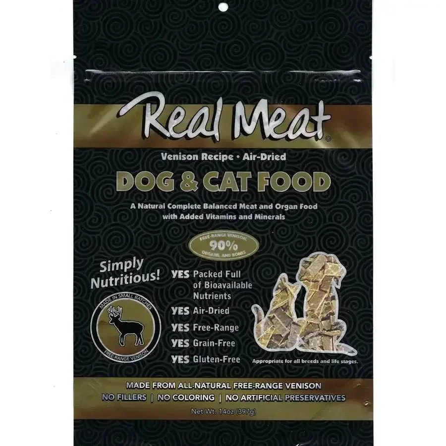 Real Meat® Air-Dried Venison Cat & Dog Food 5 Oz