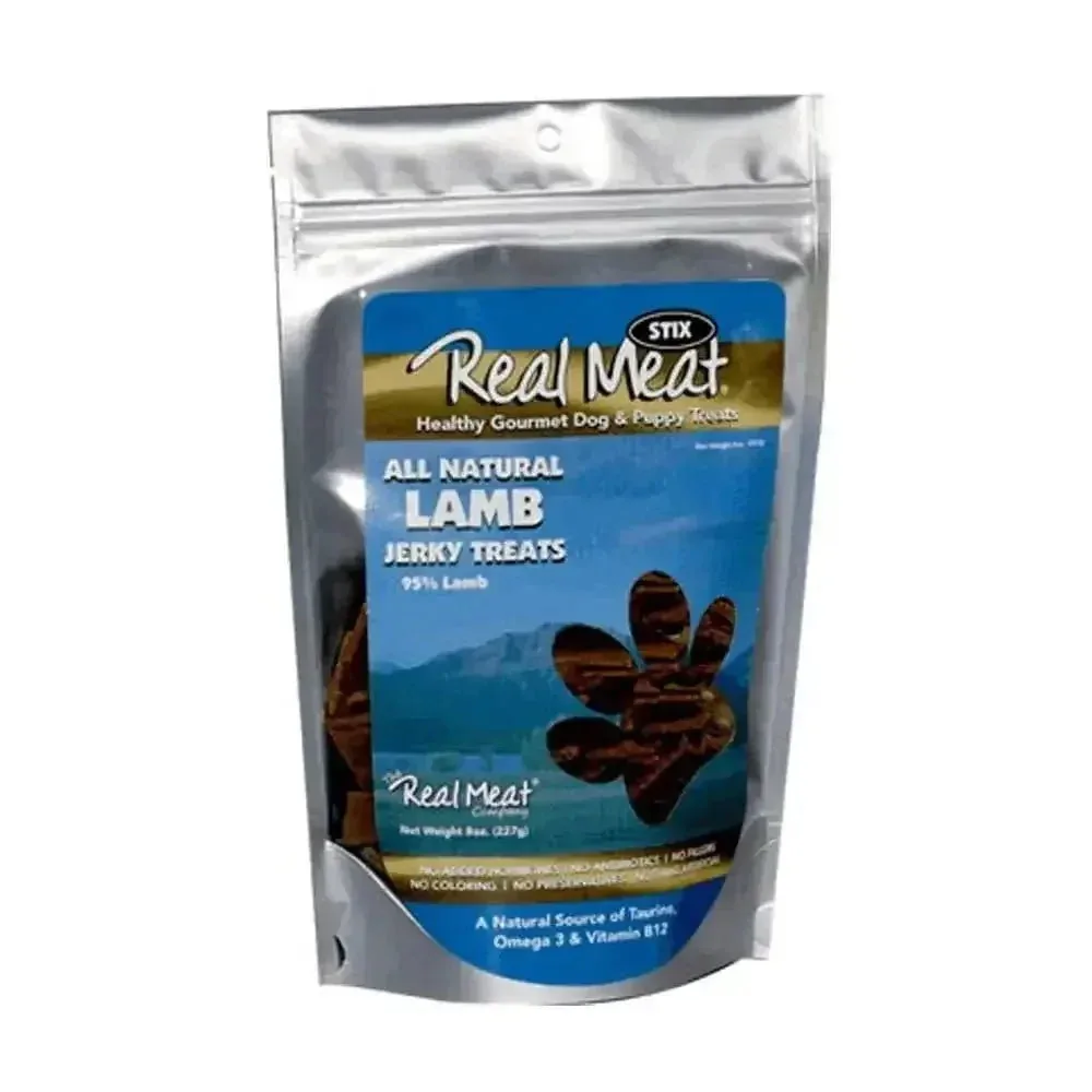 Real Meat Lamb Jerky Dog Treats – 8oz