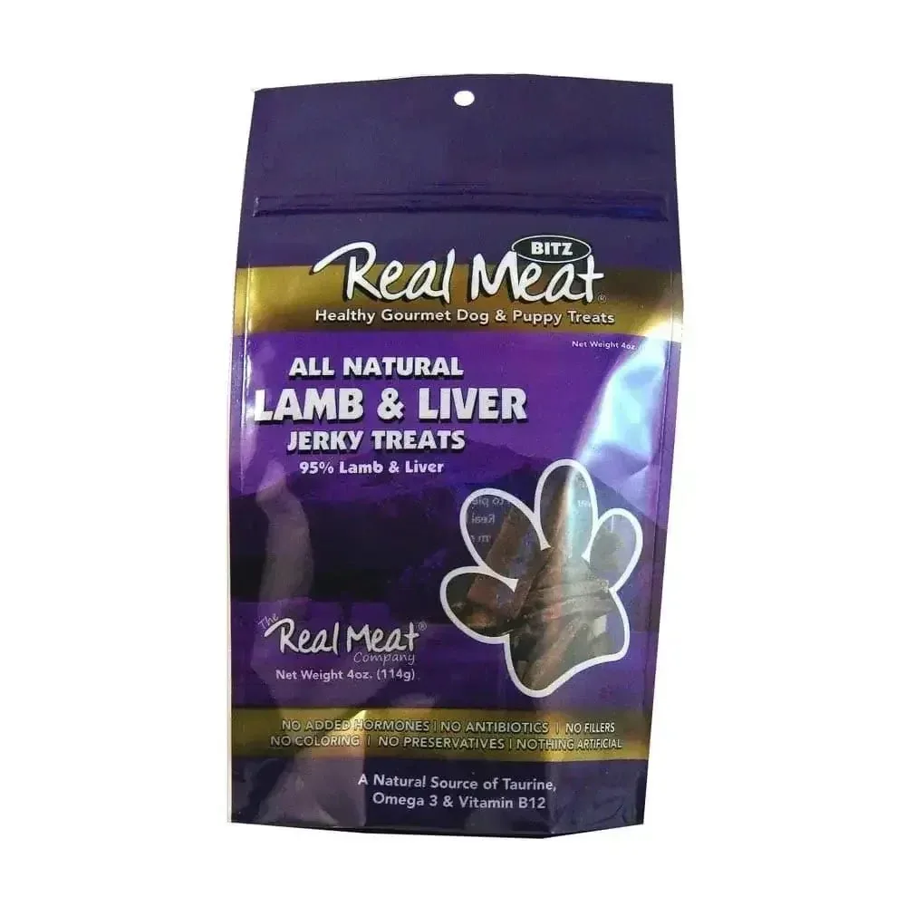 Real Meat Lamb Jerky Dog Treats with Lamb Liver