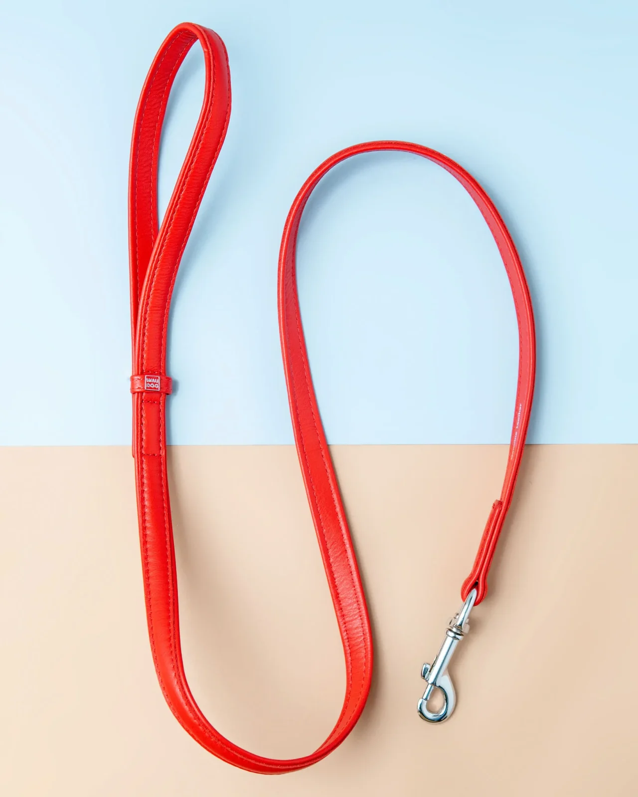 Really Red Leather Dog Leash <>