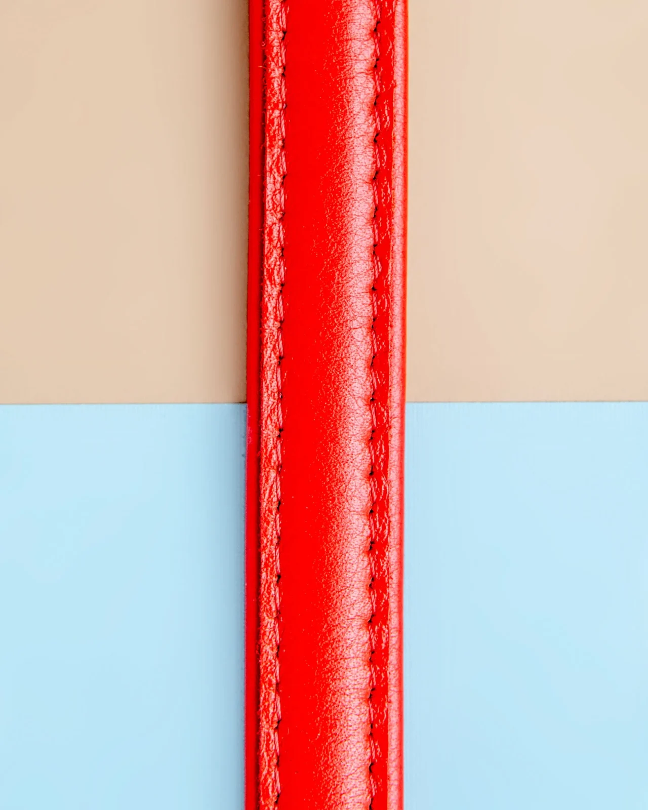 Really Red Leather Dog Leash <> - Image 2