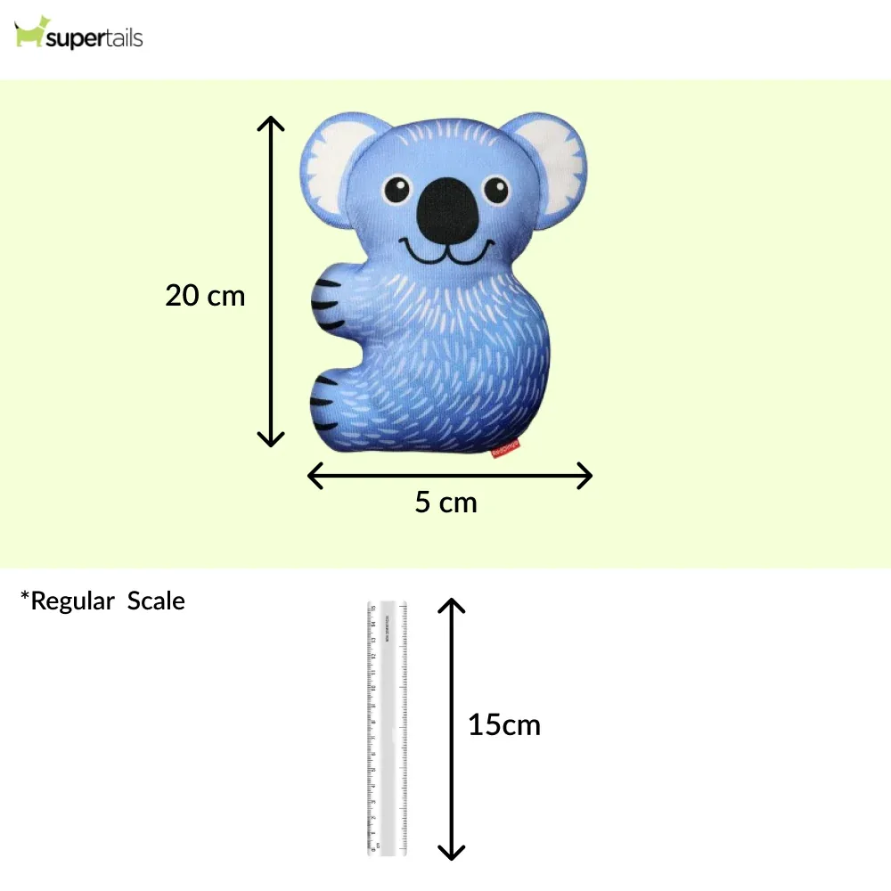 Red Dingo Durables Koala Fetch Toy For Dogs (Grey) - Image 2