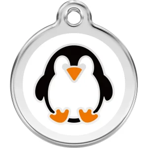 Red Dingo Penguin Pet ID Dog Tag