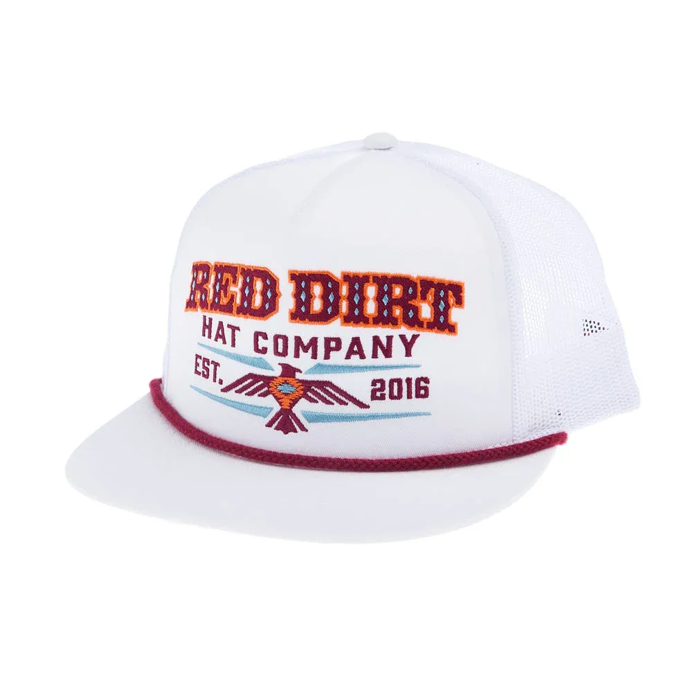 Red Dirt Hat Company Aztec Thunderbird White Cap - Image 2
