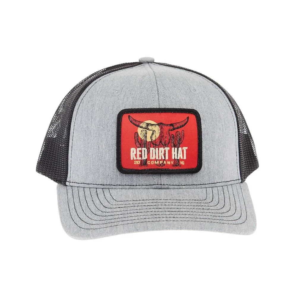 Red Dirt Hat Company Boone Grey Black Cap