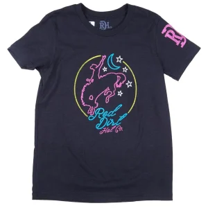 Red Dirt Hat Company Boy's Black Neon Moon Tee Shirt