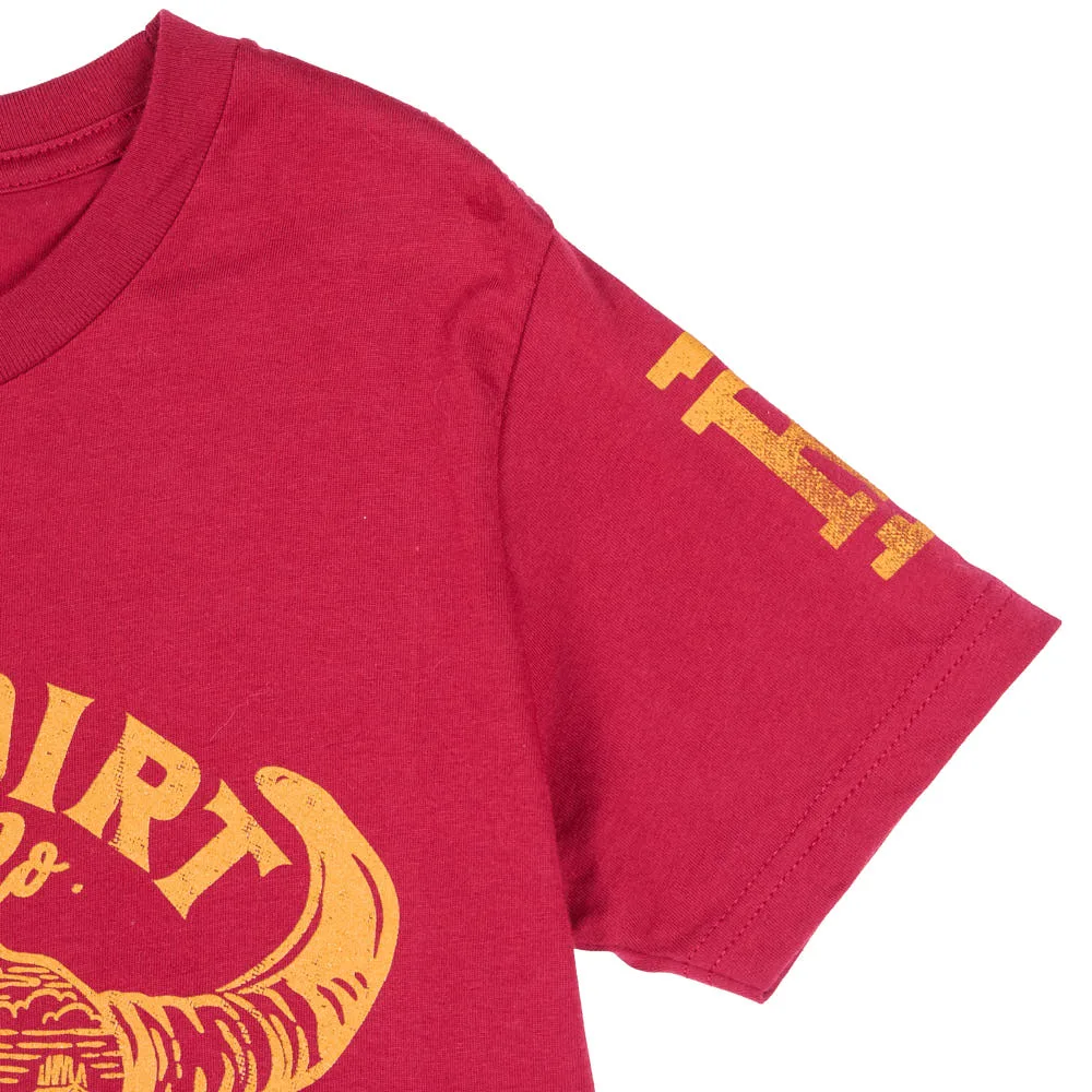 Red Dirt Hat Company Boy's Heather Cardinal Bone Dry Tee Shirt - Image 2