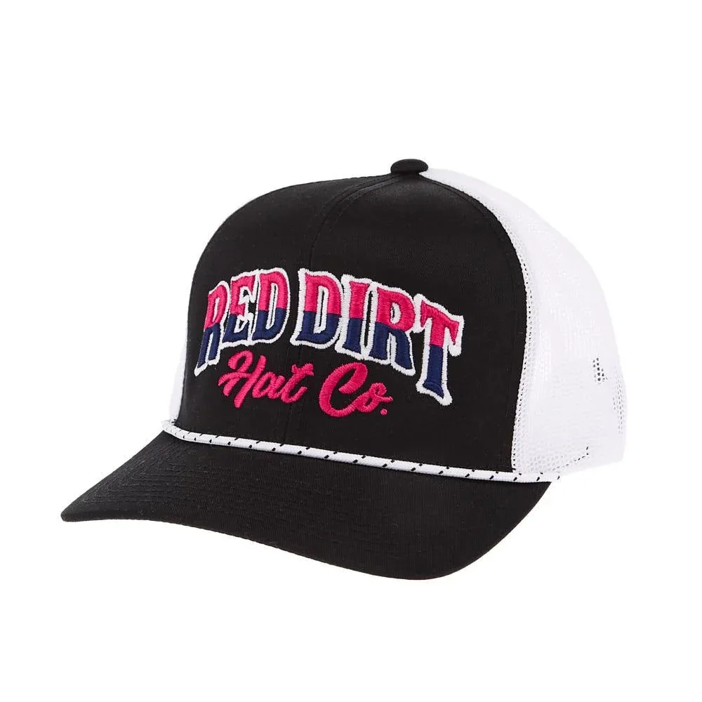 Red Dirt Hat Company Mens Black Direct Stitch Cap
