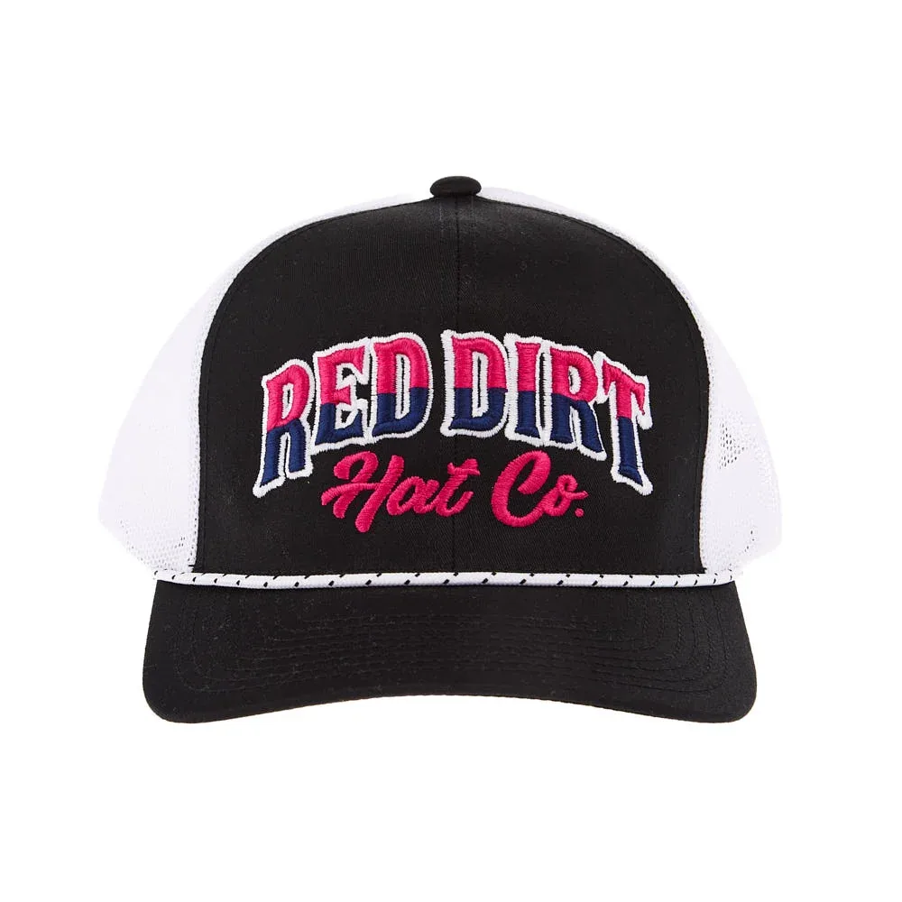 Red Dirt Hat Company Mens Black Direct Stitch Cap - Image 2