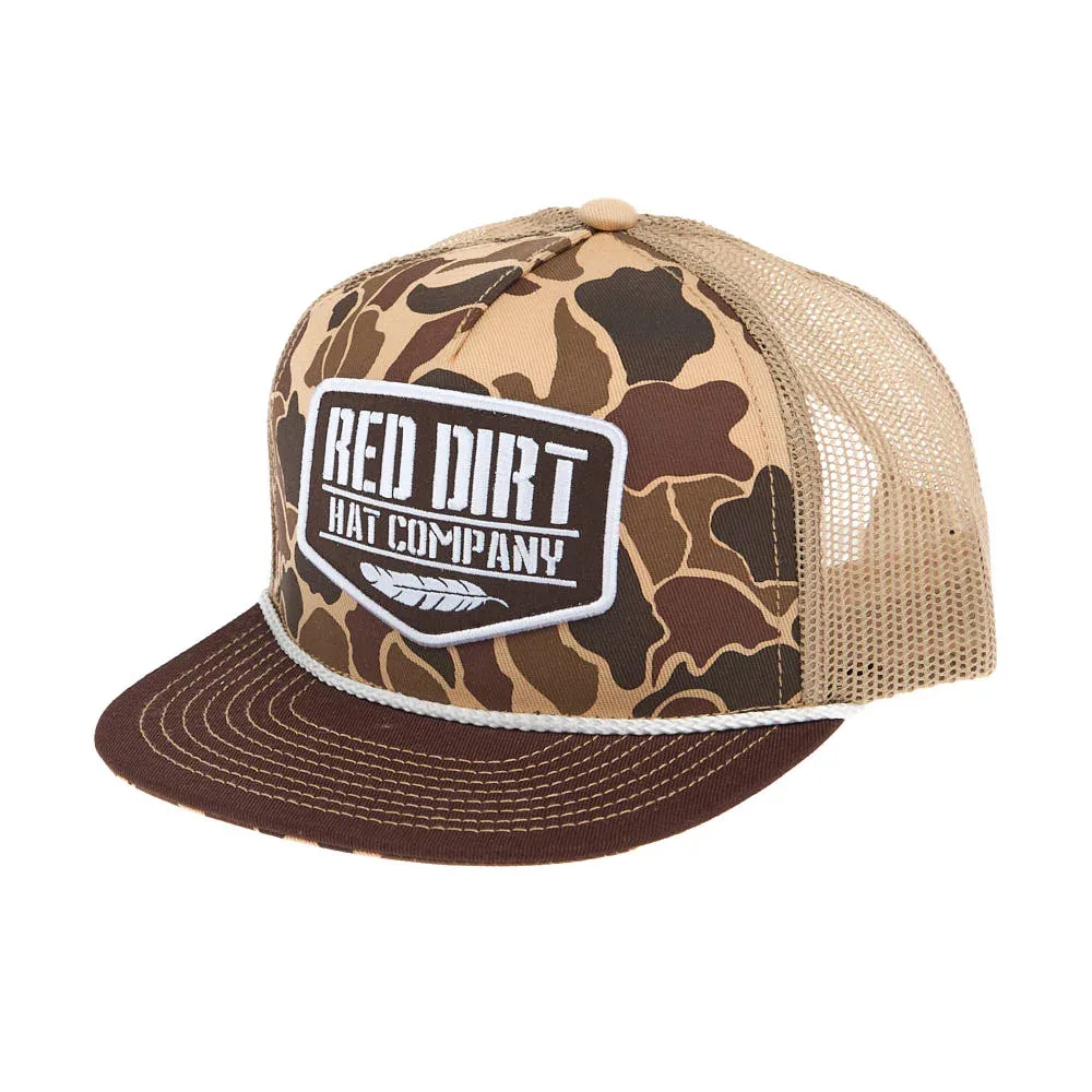 Red Dirt Hat Company Youth Duck Camo & Tan Cap - Image 2