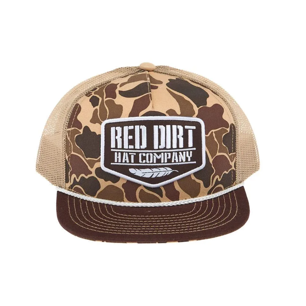 Red Dirt Hat Company Youth Duck Camo & Tan Cap