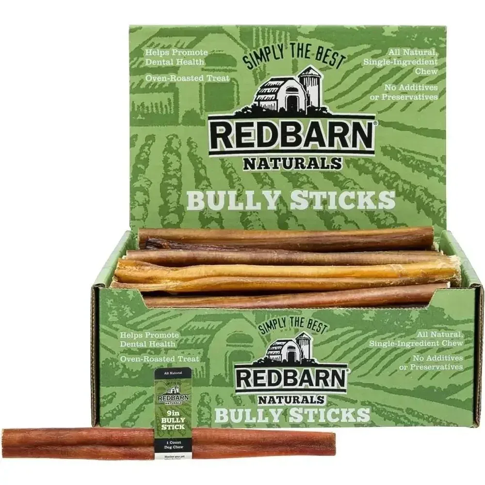 Redbarn 9" Bully Sticks for Dogs 9" (Pack of 50)