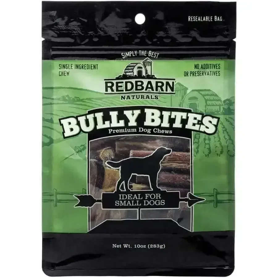 Redbarn Bully Bites Dog Chew 10 oz - Natural Treat for Dogs