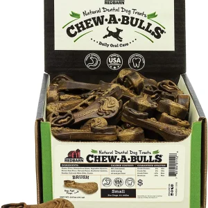 Redbarn Chew-A-Bulls Brush Dog Dental Treat Small 24pk