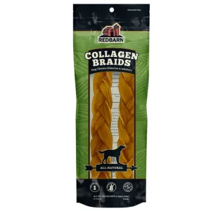Redbarn Collagen Braid Dog Treat Large 2pk