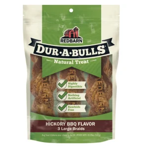Redbarn Dur-A-Bulls Bone Hickory BBQ Large 3pk