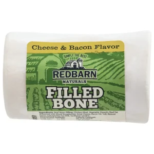 RedBarn Filled Bone Natural Dog Treat Cheese & Bacon Small 20ct