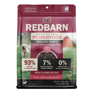 Redbarn Gently Air Dried Healthy Puppy Beef & Lamb Dry Dog Food 2lb