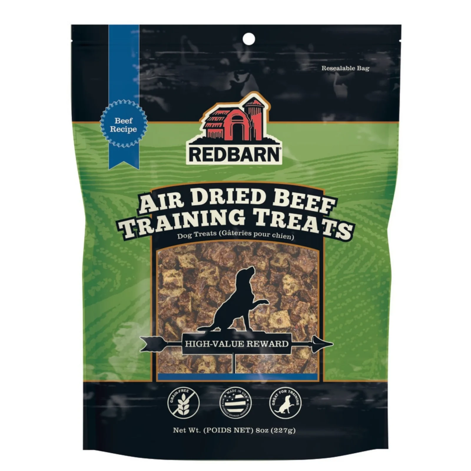 Redbarn Pet Products Air Dried Beef Training Dog Treats, 8 oz