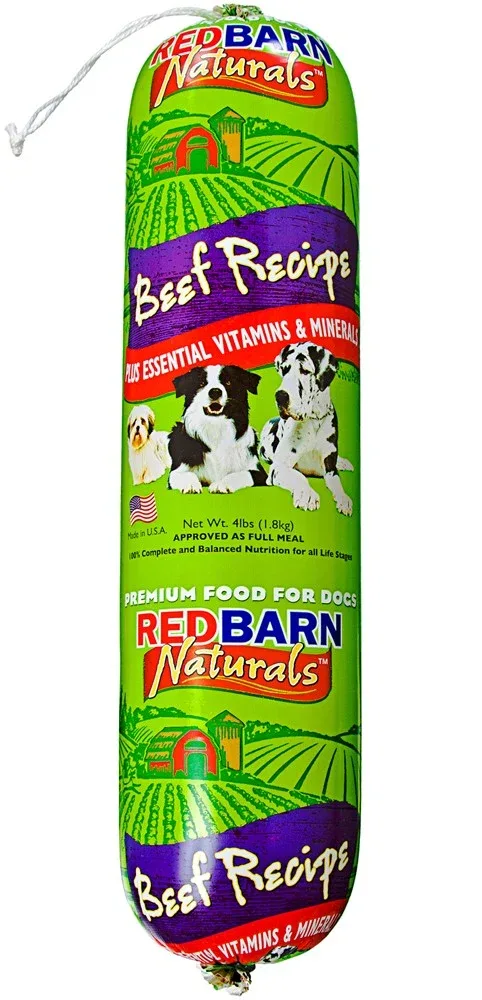 Redbarn Pet Products Dog Food Roll Beef 4lb