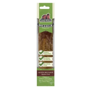 Redbarn Pet Products Dur-A-Bulls Stick Hickory BBQ, Medium, 40 ct