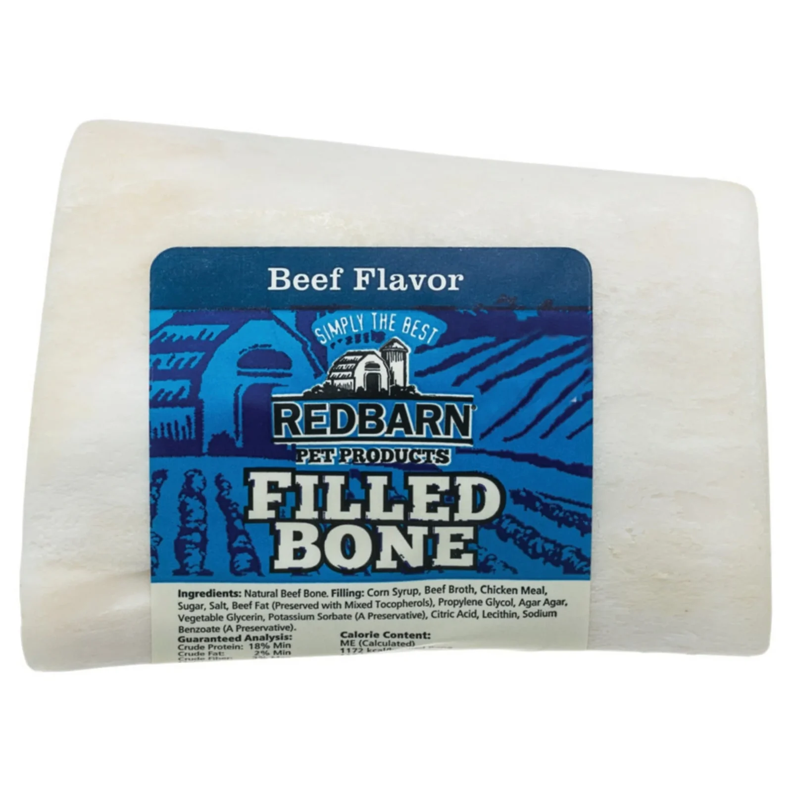 Redbarn Pet Products Filled Bone Dog Treat Beef 3.5 oz, Small