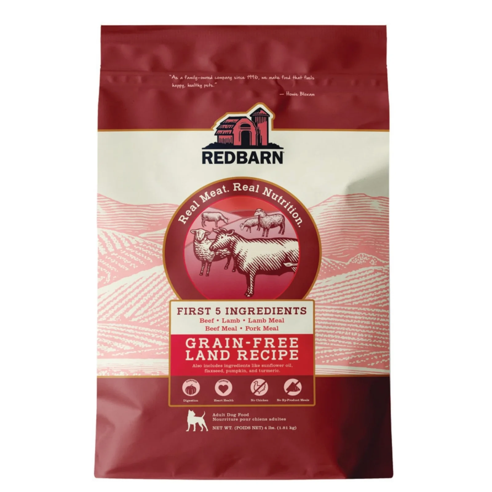 Redbarn Pet Products Grain Free Land Recipe Dog Food 4lb. - Image 2