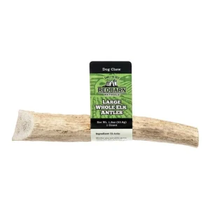 Redbarn Pet Products Natural Elk Antler Dog Treat Whole Large, 1.9 oz