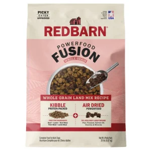 Redbarn Powerfood Fusion Whole Grain Land Mix Beef Recipe Dry Dog Food 20lb