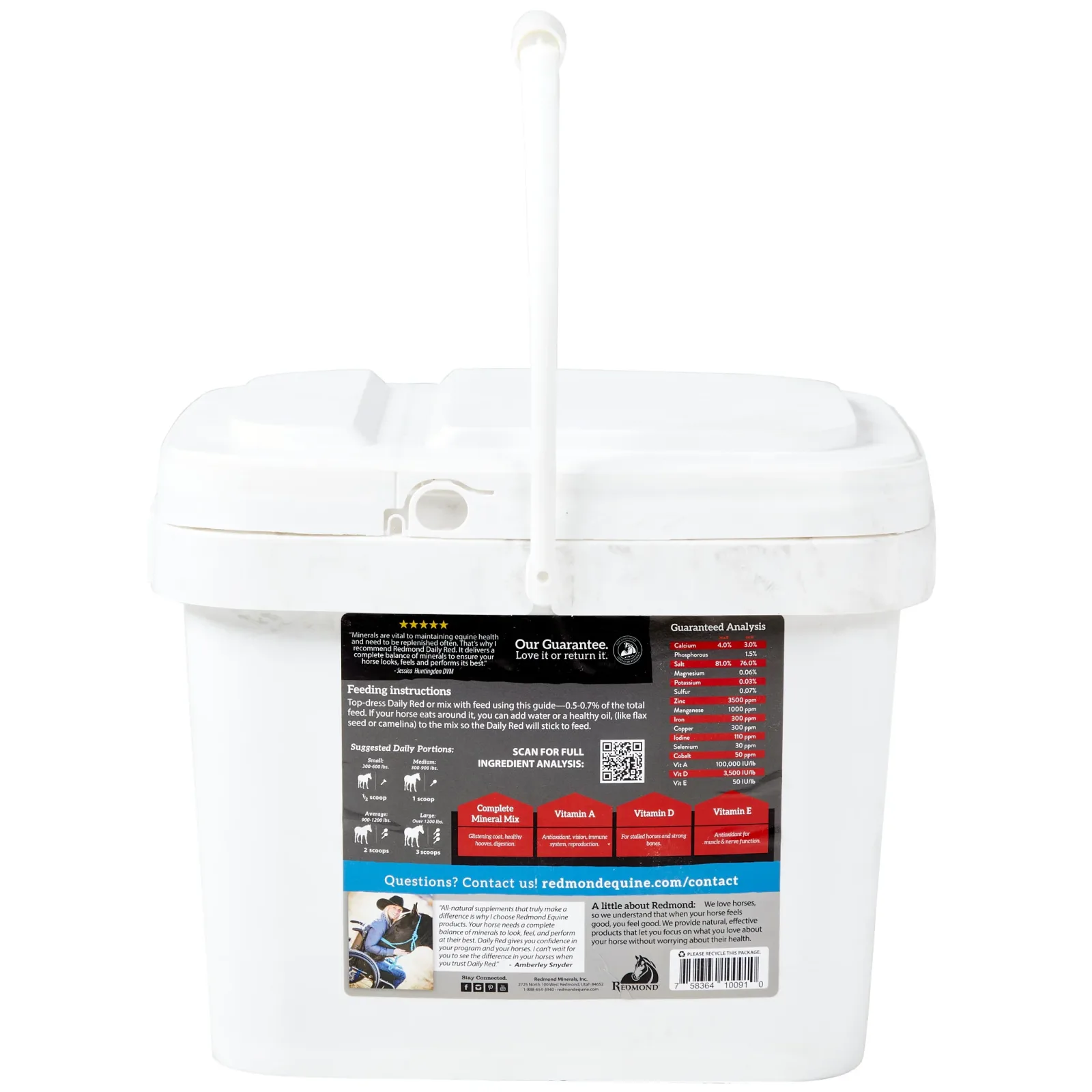 Redmond Equine Daily Red Fortified Minerals 25lb - Image 2