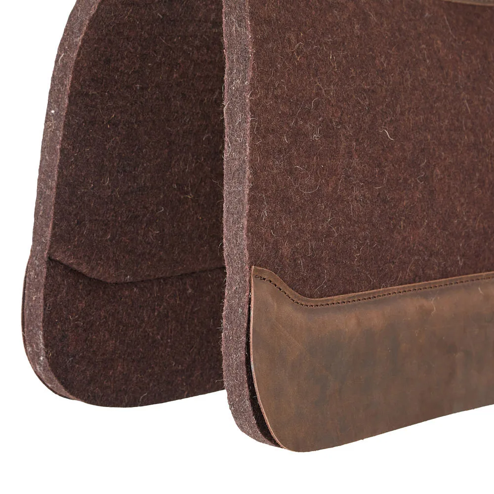 Reinsman Apex Performance 3/4 Inch Wither Relief Chocolate Felt Saddle Pad - Image 2
