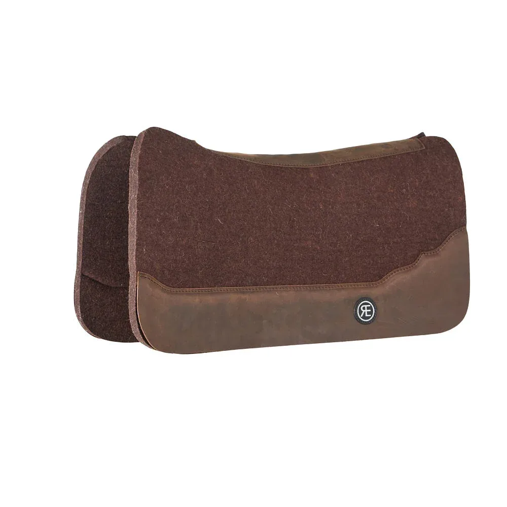 Reinsman Apex Performance 3/4 Inch Wither Relief Chocolate Felt Saddle Pad