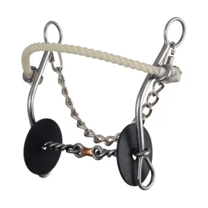 Reinsman Josey Mitchell Twisted Wire Dog Bone Side Pull Combo Gag Bit