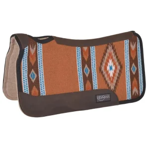 Reinsman Ranahan Brown Aztec Blanket Top Felt Saddle Pad