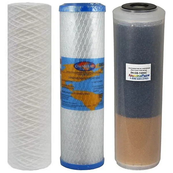 Replacement Cartridge set for SpectraPure CSPDI RO/DI Systems