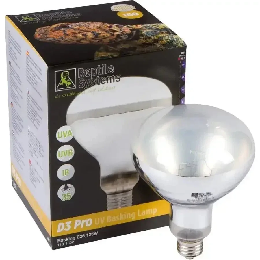 Reptile Systems 100W Mercury Vapor D3 UV Basking Lamp