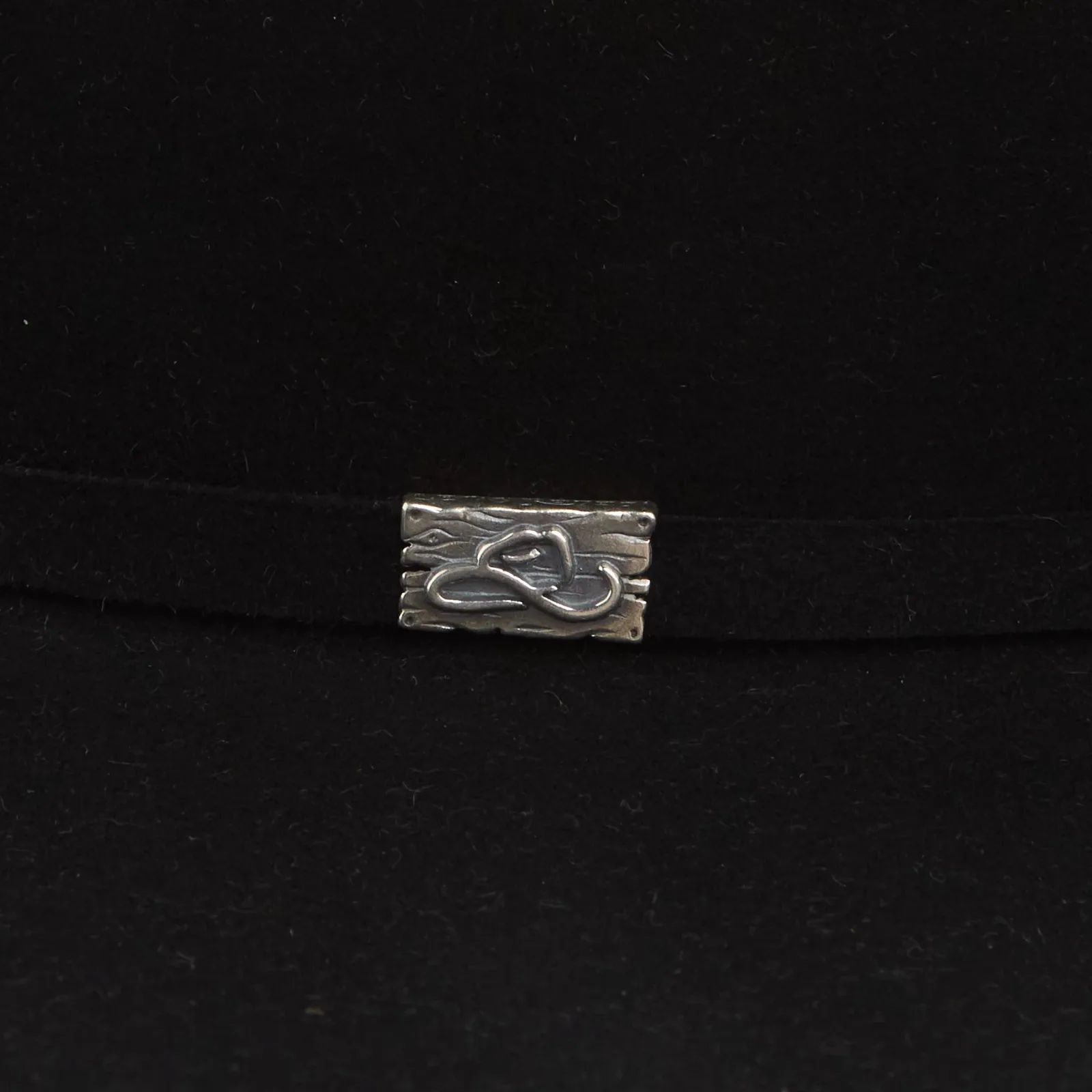 Resistol 100X Black 4 1/4 in. Brim Open Crown Felt Hat - Image 2