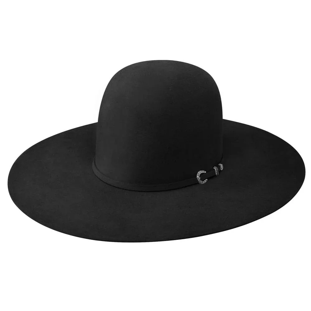 Resistol 30X Rough N Ready Black 5 in Brim Open Crown Felt Hat