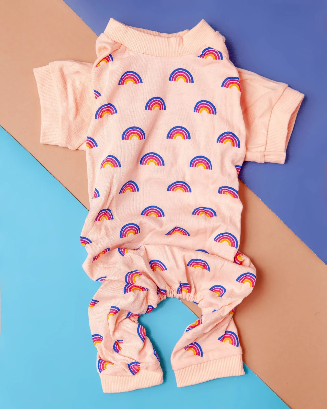 Retro Rainbow Dog Pajamas (FINAL SALE)