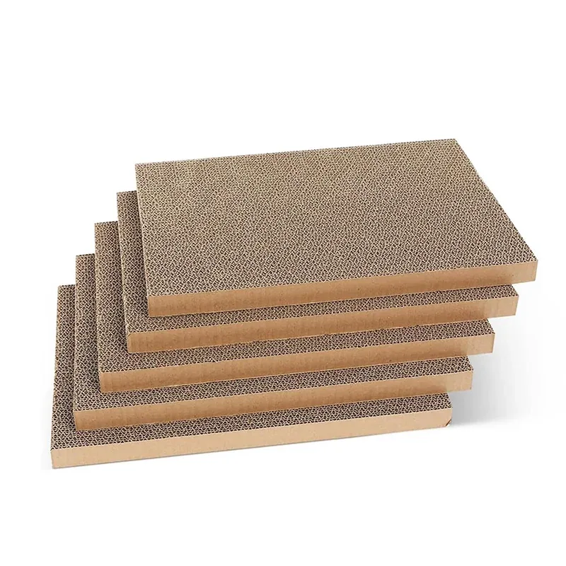 Reversible Cardboard Cat Scratcher Pads – Pack of 5, 41 × 24.4cm