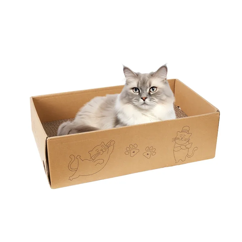 Reversible Cardboard Cat Scratcher Pads – Pack of 5, 41 × 24.4cm - Image 2