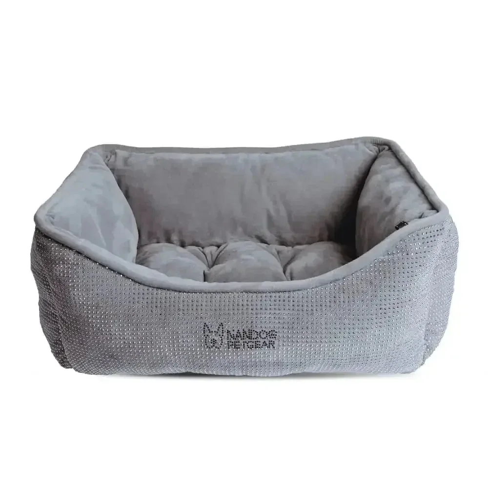 Reversible Micro-Plush Bling Pet Bed