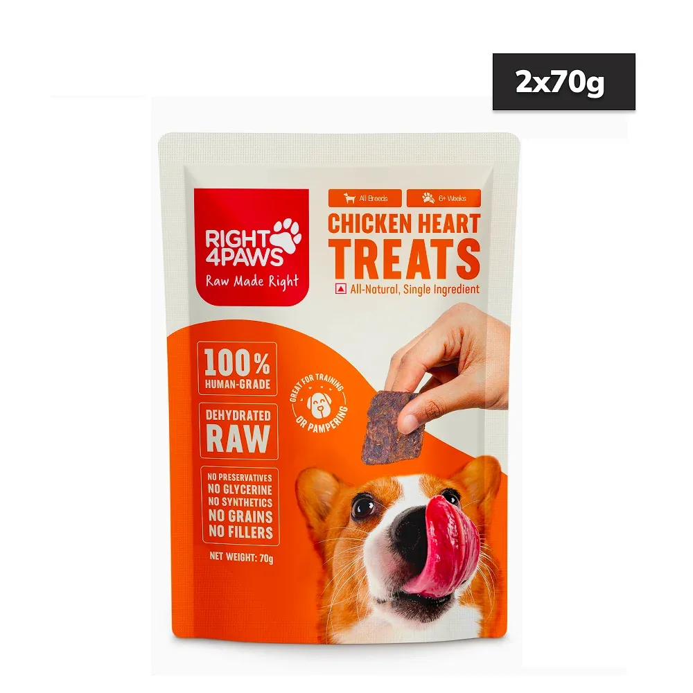 Right4Paws Chicken Heart Dog Treats - Image 2