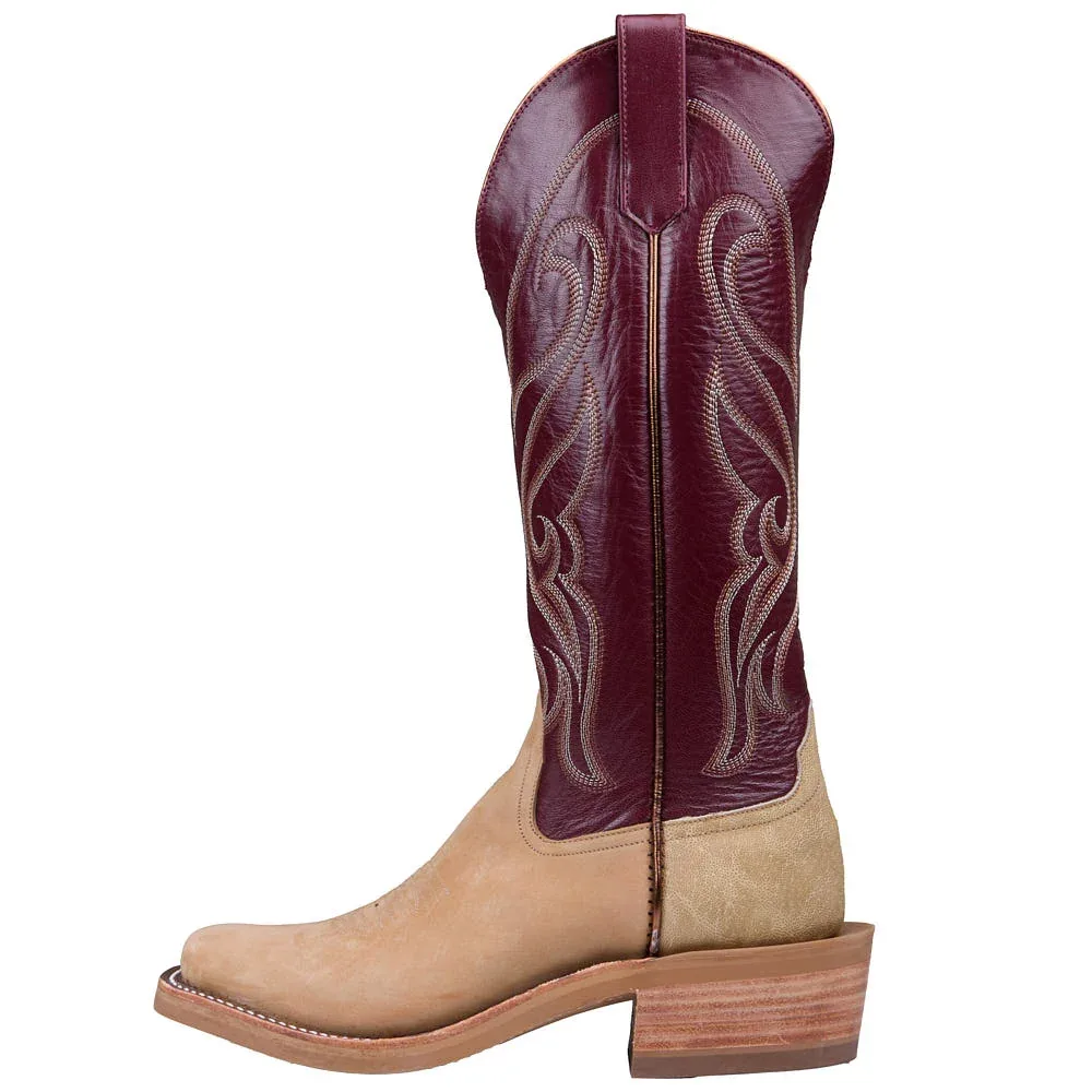 Rios Of Mercedes Women's Ride Ready Tan Crazyhorse Vamp 15in Matador Kidskin Top - Image 2