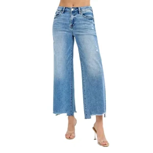 Risen Jeans High Rise Crop Jeans