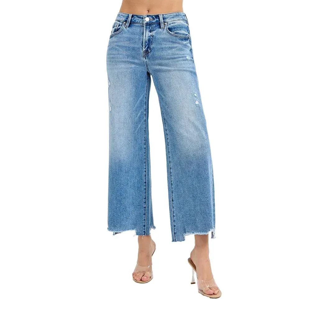 Risen Jeans High Rise Crop Jeans