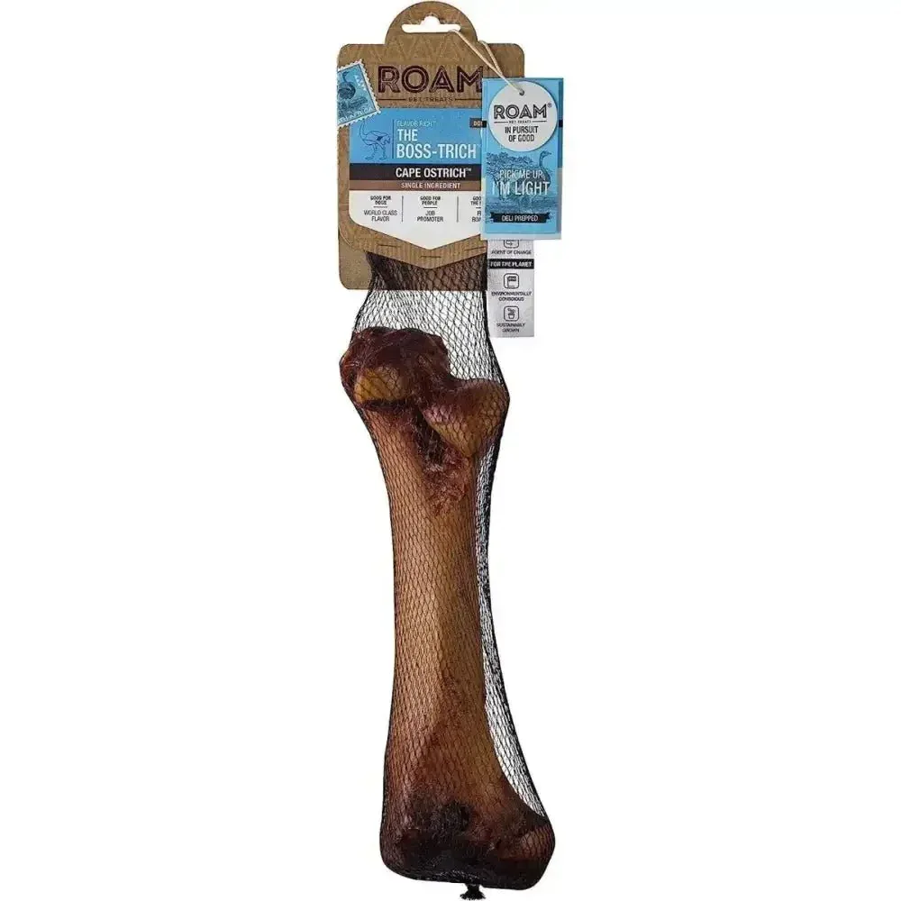 ROAM Boss-Trich Long Lasting Ostrich Dog Bones